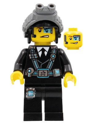 Минифигурка Lego Agent Curtis Bolt with Goggles uagt015