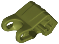 Hero Factory Fist with Axle Hole - 4 Fingers, 93575 Olive Green U