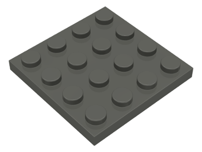 Plate 4 x 4, 3031 Dark Gray U