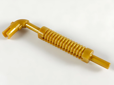 Деталь LEGO Vehicle, Exhaust Pipe with Technic Pin, Flat End and Pin with Round Hole 14682 Pearl Gold U