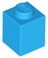 Brick 1 x 1, 3005 Dark Azure N