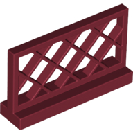 Lego Fence 1 x 4 x 2 Lattice 3185 Dark Red U