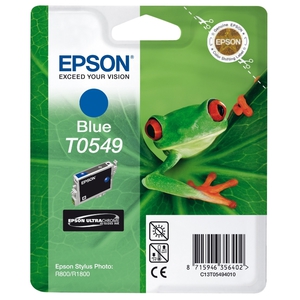 Картридж Epson T0549 Blue синий Stylus Photo R800 R1800 C13T05494010