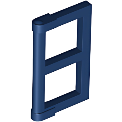 Деталь LEGO Панель для окна Lego Pane for Window 1 x 2 x 3 with Thick Corner Tabs 60608 (28961, 69795) Dark Blue N