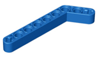 Technic, Liftarm, Modified Bent Thick 1 x 9 (7 - 3), 32271 Blue N