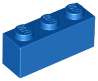 Brick 1 x 3, 3622 Blue N
