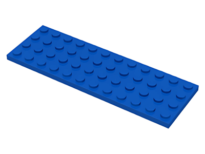 Деталь LEGO Plate 4 x 12 3029 Blue U