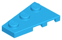 Wedge, Plate 3 x 2 Left, 43723 Dark Azure U