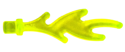 Wave Rounded Straight with Bar End (Castle Dragon Flame / Seaweed / Water), 6126b Trans-Neon Green U