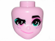 Mini Doll, Head Friends with Left Eye Turquoise, Right Eye Pink, Raised Left Eyebrow, Freckles and Crooked Smile Pattern (Sweet Mayhem), 44348