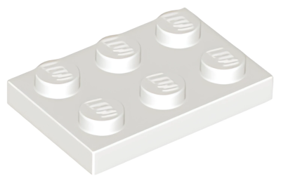 Деталь LEGO Plate 2 x 3 3021 (03021) White N