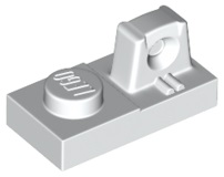 Hinge Plate 1 x 2 Locking with 1 Finger On Top 30383 (53922) White U