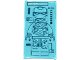 Glass for Window 1 x 4 x 6 with 'MARK VI', '100%', and Iron Man Suit on Screen Pattern (Sticker) - Set 76007, 57895pb019  