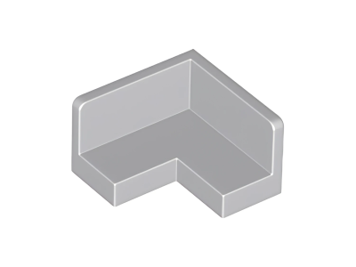 Деталь Lego Panel 2 x 2 x 1 Corner 91501 (31959) Light Bluish Gray U