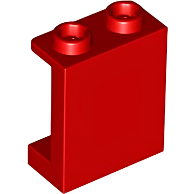 Деталь LEGO  Lego Panel 1 x 2 x 2 with Side Supports - Hollow Studs 87552 (35378, 94638)  Red U