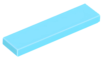 Деталь LEGO Tile 1 x 4 2431 (35371, 75703, 91143, 100687) Medium Azure U