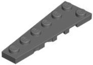 Wedge, Plate 6 x 2 Left, 78443 Dark Bluish Gray N