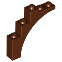 Arch 1 x 5 x 4 - Continuous Bow, 2339 Reddish Brown U