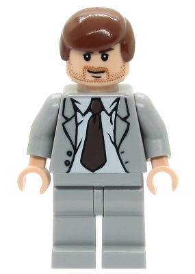 Минифигурка Lego Indiana Jones - Light Bluish Gray Suit iaj039