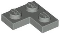 Plate 2 x 2 Corner, 2420 Light Gray U