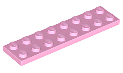 Деталь LEGO Plate 2 x 8 3034 Bright Pink U