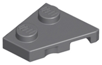 Wedge, Plate 2 x 2 Left, 24299 Dark Bluish Gray U