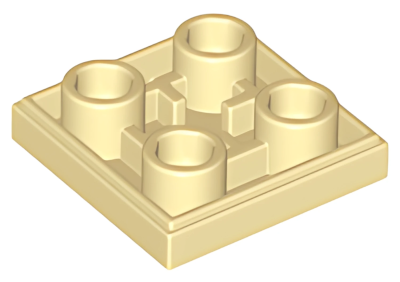 Деталь LEGO Lego Tile, Modified 2 x 2 Inverted 11203 Tan U