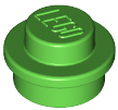 Plate, Round 1 x 1, 4073 Bright Green N