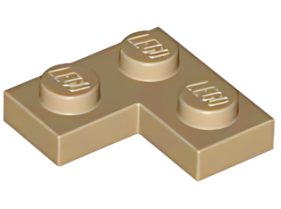 Деталь LEGO Plate 2 x 2 Corner 2420 Dark Tan U