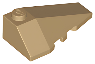 Деталь LEGO Клиновидная пластина Lego Wedge 4 x 2 Triple Right 43711 Dark Tan U