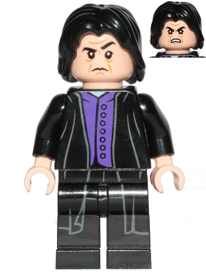 Минифигурка Lego Harry Potter Professor Severus Snape - Dark Purple Shirt, Black Robes, Printed Legs hp134