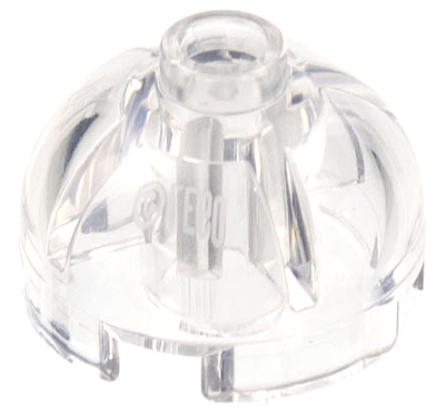 Brick, Round 2 x 2 Dome Top, 553 Trans-clear U