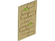 Glass for Window 1 x 4 x 6 with Reddish Brown Bricks, Lime Moss and Medium Nougat Dots Pattern, 57895pb121  