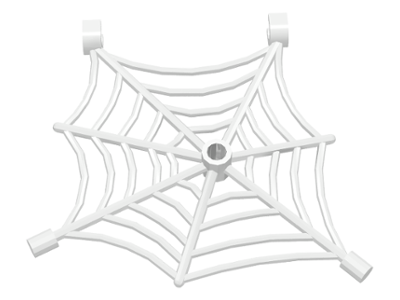 Spider Web Flat with Hollow Stud, Bar Ends, and Clips, 30240