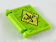 Minifigure, Utensil Book Cover with Black Circle and 'wJw' in Yellow Diamond Pattern, 24093pb019  