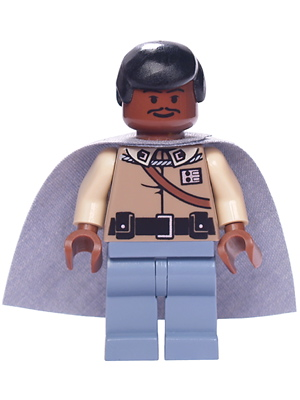 Минифигурка Lego Lando Calrissian - General Insignia (Sand Blue Legs) sw0251