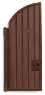 Door 1 x 4 x 7 2/3 Curved Top, 24054 Reddish Brown U
