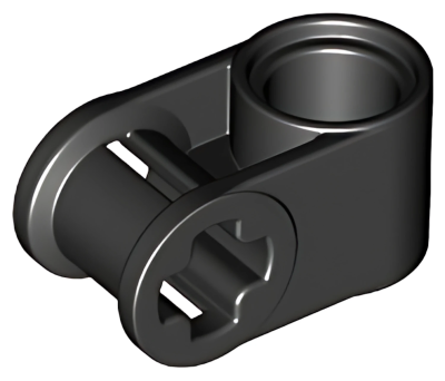Деталь LEGO Technic, Axle and Pin Connector Perpendicular 6536 Black U