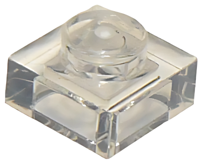 Деталь LEGO Plate 1 x 1 3024 (28554, 30008) Trans-Clear U
