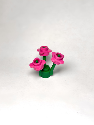 Букет цветов розовый Lego, Round 1 x 1 33291a