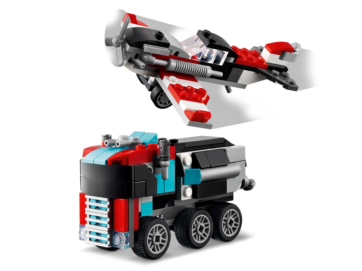 Конструктор LEGO Creator 31146 Грузовик-платформа с вертолетом 3в1 в  магазине Shop-device