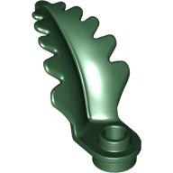 Plant Plate, Round 1 x 1 with Curved, Upright Leaf, 2682 Dark Green U
