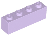 Кирпич LEGO Brick 1 x 4 3010 (6146) Lavender U