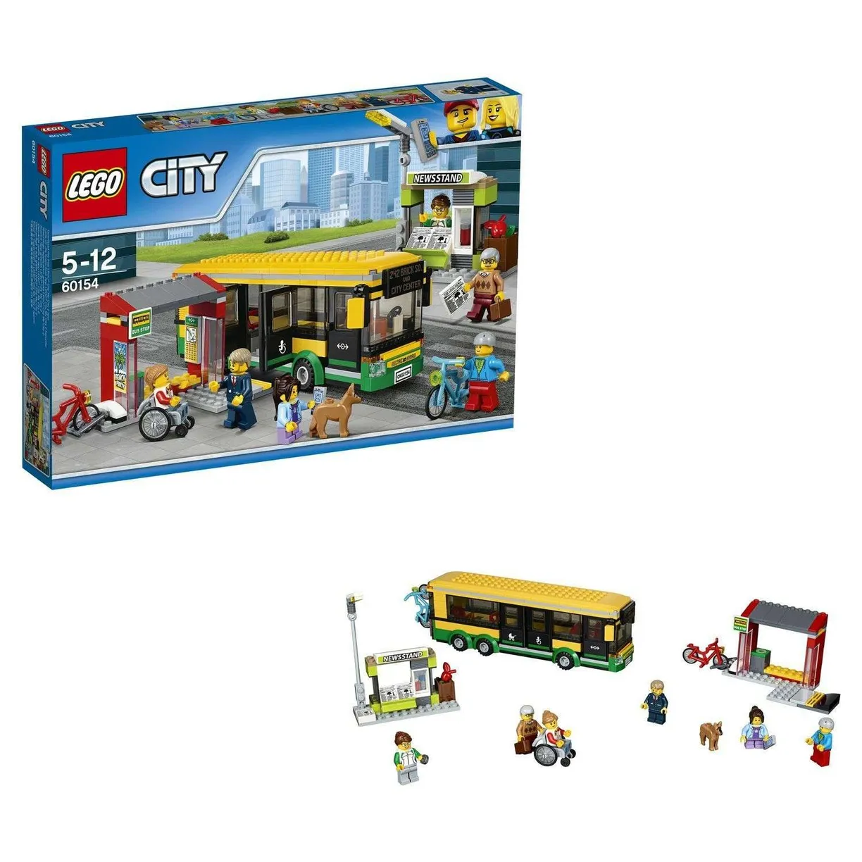 Конструктор LEGO City 60154 Автобусная остановка УЦЕНКА в магазине  Shop-device