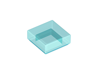 Деталь LEGO Tile 1 x 1 with Groove 3070b Trans-Light Blue N
