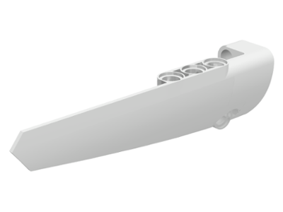 Technic, Panel Fairing # 5 Long Smooth, Side A, 64681 White N