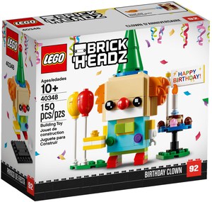 Конструктор LEGO BrickHeadz 40348 Сувенирный набор Клоун на день рождения