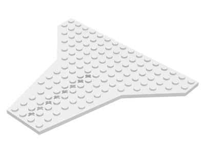 Wedge, Plate 16 x 14 Shuttle, 6219 White N