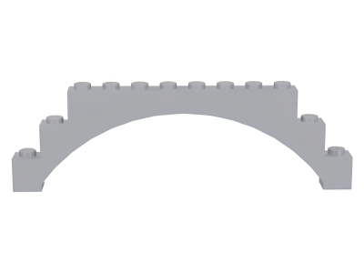 Деталь Lego Арка 1 x 12 x 3 Raised Arch with 1 Cross Support 14707 Light Bluish Gray U