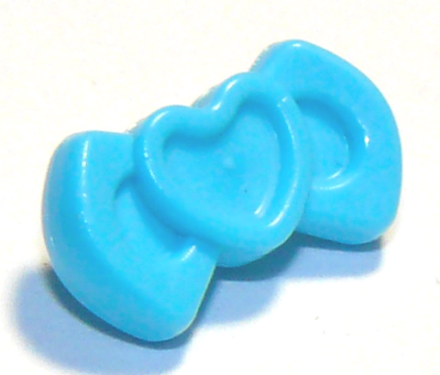 Friends Accessories Bow with Heart and Small Pin, 92355c Medium Azure U